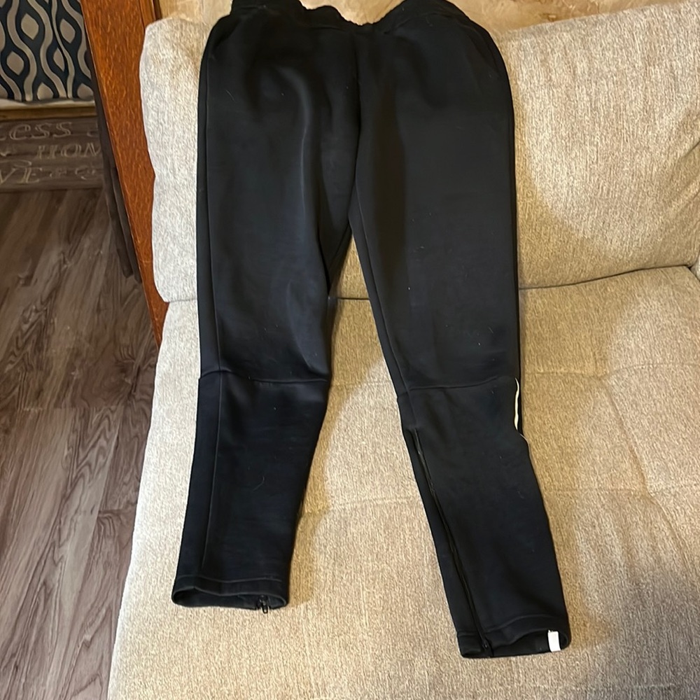 I am selling sweatpants, brand is adidas, barely worn, size large in kids